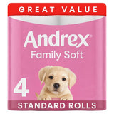 ASDA Andrex Family Soft Toilet Tissue 4 Rolls- Buy online at McGrocer