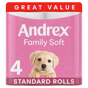 Andrex Family Soft toilet tissue 4 rolls - British product