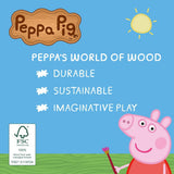 Peppa Pig wooden train Grandpa Pigs figure toy, imported from the UK