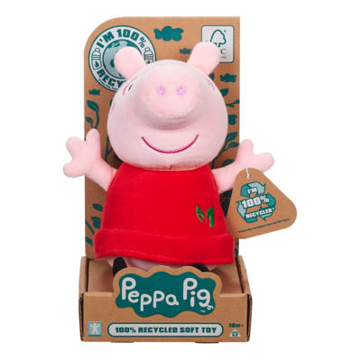 Peppa Pig Eco plush toy 8 inch, imported from the UK