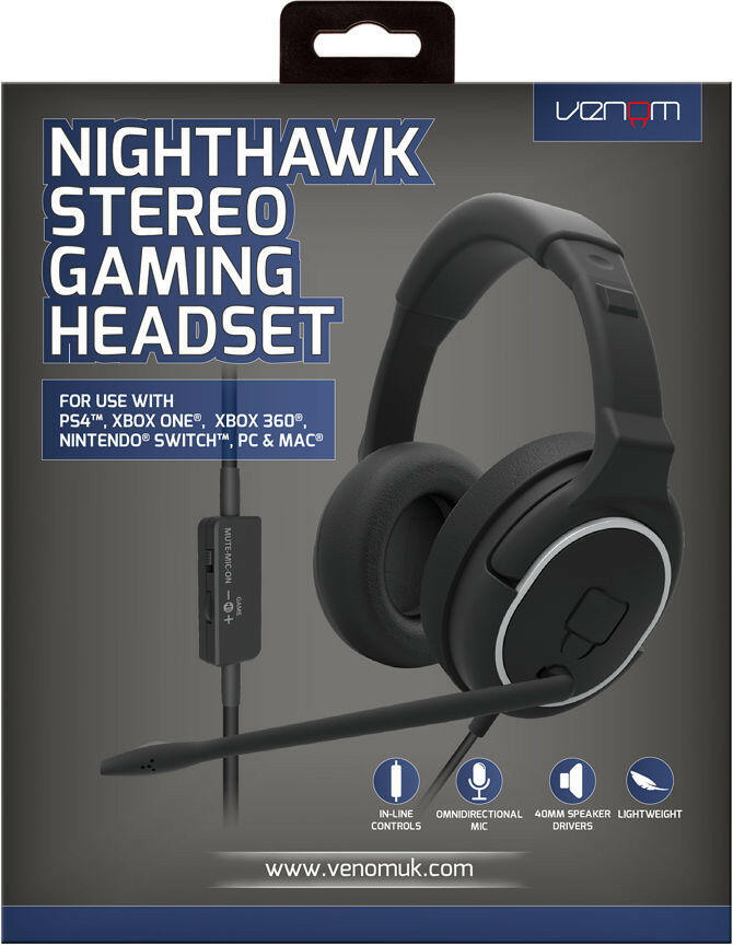 Venom Nighthawk Stereo Gaming Headset GOODS ASDA