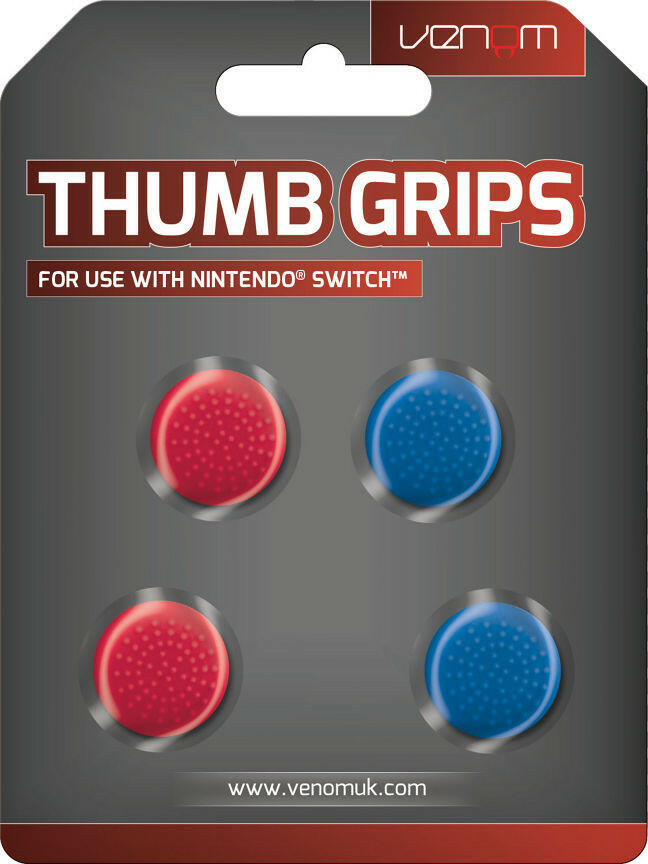 Venom Red/Blue Thumb Grips For Nintendo Switch GOODS ASDA