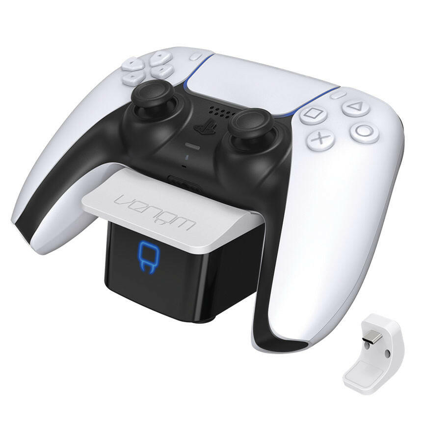 Venom Single Controller Charging Dock for PS5 - White GOODS ASDA