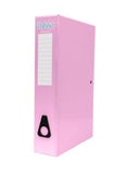 Pukka A4 box file in assorted pastel colours, imported from the UK