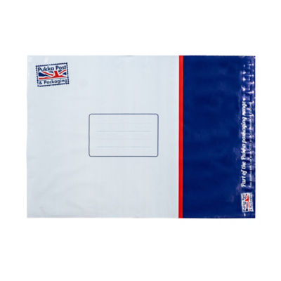Pukka poly mailer bags 5-pack, imported from the UK