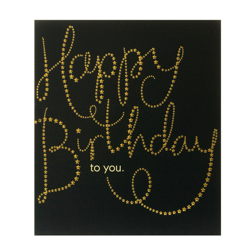 Carlton gold lettering birthday card 159x184 - British product