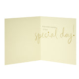 Carlton gold lettering birthday card 159x184 - British product