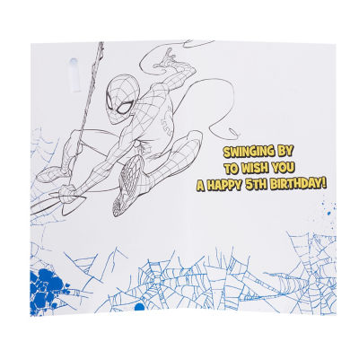 Marvel Spider-Man 5th birthday card 155x235mm, imported from the UK