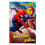ASDA Marvel Spider-Man You're 6 Birthday Card 137mm x 210mm- Buy online at McGrocer