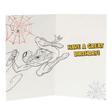 Marvel Spider-Man 6th birthday card 137mm x 210mm, imported from the UK