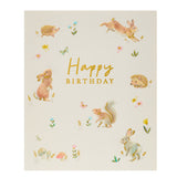 ASDA George Home Cute Woodland Characters Birthday Greeting Card 154x184mm- Buy online at McGrocer