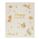 ASDA George Home Cute Woodland Characters Birthday Greeting Card 154x184mm- Buy online at McGrocer