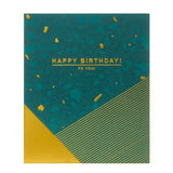 ASDA George Green and Gold Birthday Greeting Card 154 x 184mm- Buy online at McGrocer