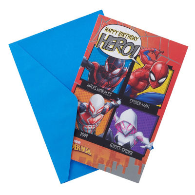 Marvel Spider-Man Bursdags-kort 127x190mm