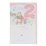 Disney Winnie the Pooh 2nd Birthday Card 155x235mm - British product