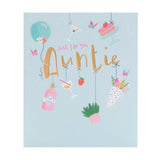 George Home auntie birthday card 160x190mm, UK version