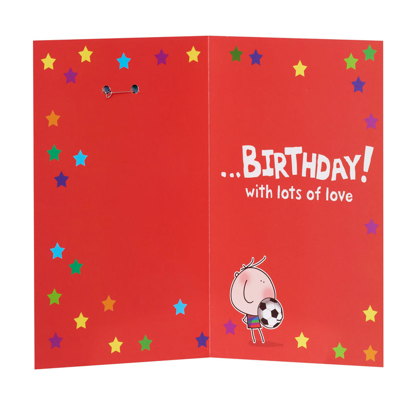 George Home birthday card with pin badge 160x190mm, UK version
