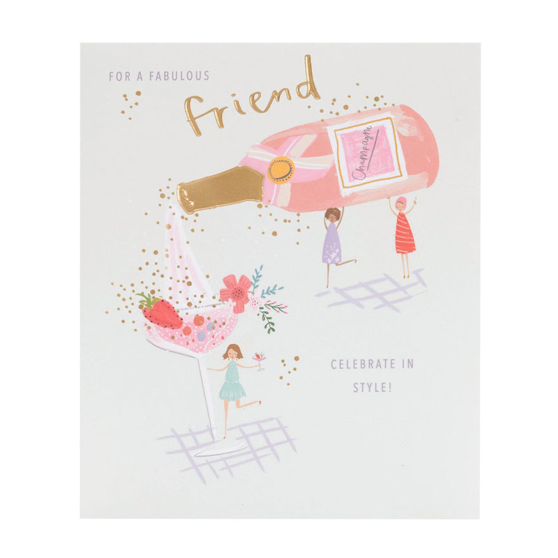 George Home friend birthday card 160x190mm, UK version