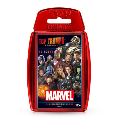 Top Trumps Marvel Cinematic Universe card game 33 cards, imported from the UK