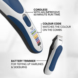 Wahl Combi Colour Pro cordless hair clipper kit (British brand)