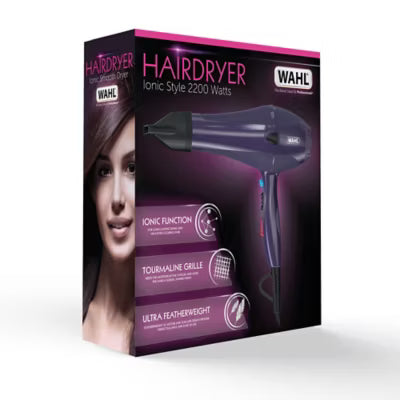 Wahl Ionic Style Puprle Hairdryer (British brand)