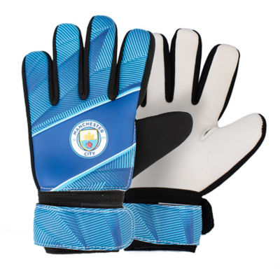 Manchester City junior goalkeeper gloves size 5, UK version