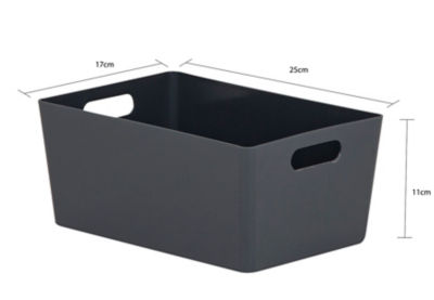 Wham Studio 4.02 dark grey plastic storage box (British brand)
