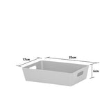 Grey storage basket 2L (British brand)