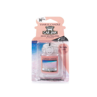 Yankee Candle Pink Sands car air freshener, imported from the UK