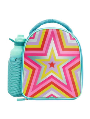 Polar Gear Rainbow Star lunch bag and water bottle combo 600ml, imported from the UK
