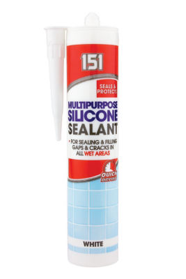 Silicone Sealant White 280ml, imported from the UK
