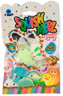 Squish Meez Squishmeez 2 pack squishy toys style may vary (British brand)