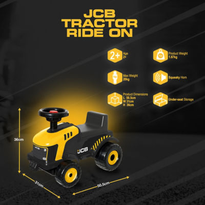 JCB foot to floor ride on tractor (British brand)