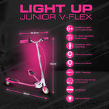 EVO Light Up V-Flex kids scooter pink (British brand)