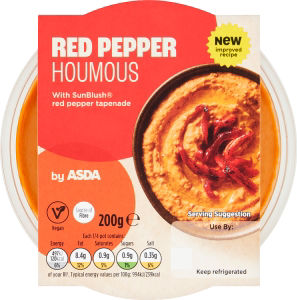 ASDA Red Pepper Houmous 200g - British product