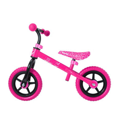 EVO pink balance bike with 10 inch wheels - British product