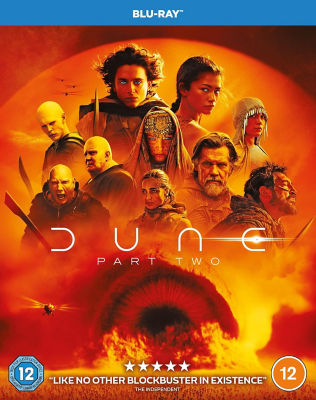 Blu-ray movie of Dune Part 2, imported from the UK