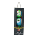 Pet tennis balls Christmas design 3 pack, UK version