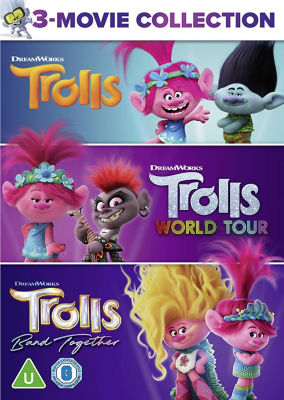 DreamWorks DVD Trolls 3 Film Collection - British product