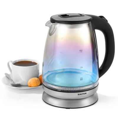 Salter iridescent glass kettle 1.7L, imported from the UK