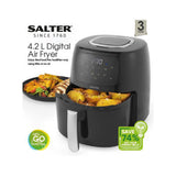 ASDA Salter Digital Air Fryer With Rack 4.2 Litres Kitchen Appliance- Buy online at McGrocer