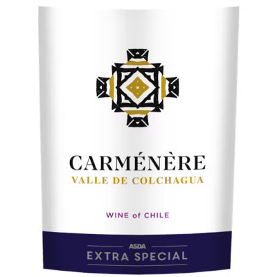 ASDA Extra Special Carménère red wine (British brand)