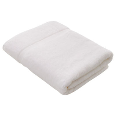 George Home white cotton bath sheet, UK version