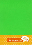 ASDA A5 neon card sheets in assorted colors, 20 pack - British product