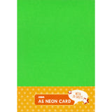 ASDA A5 neon card sheets in assorted colors, 20 pack - British product