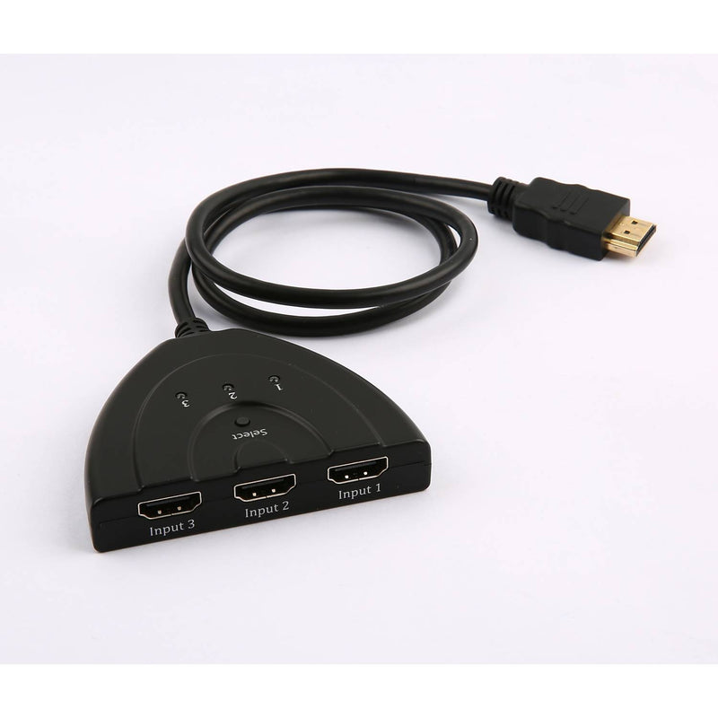 Blackweb 3-way HDMI selector switch for TV, UK version