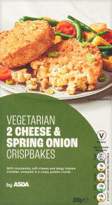 ASDA Asda Vegetarian Cheese & Spring Onion Crispbakes Frozen Snack 280g- Buy online at McGrocer