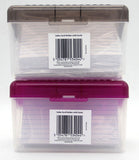 ASDA index card box 100 cards assorted colours - British product