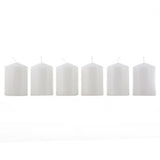 George Home unscented white pillar candle, UK version
