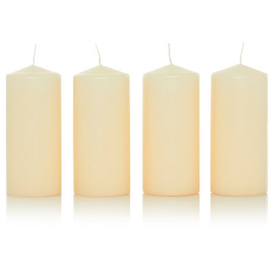 George Home cream medium candles pack of 4, UK version
